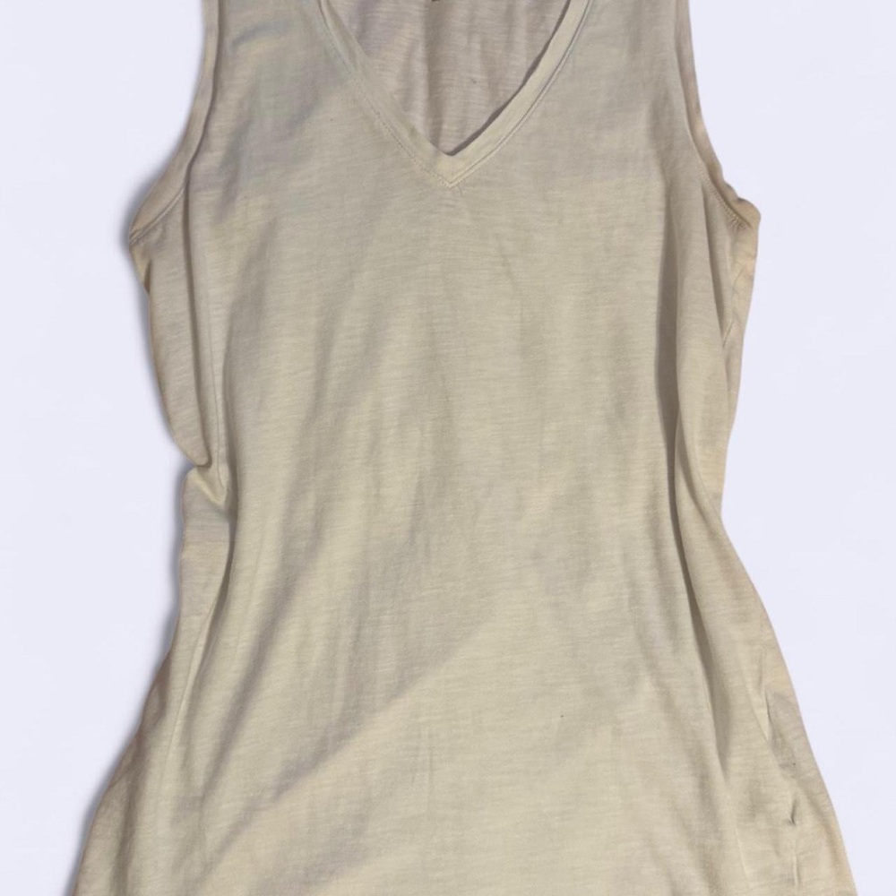 Madewell Cream Fitted Tank Top